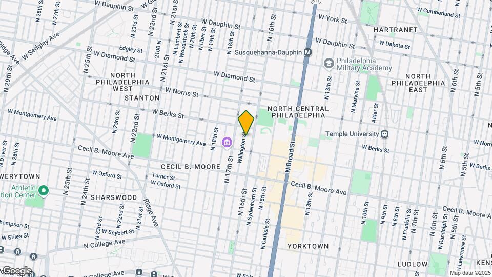 1837 Willington St-Unit -B Map and Location Details