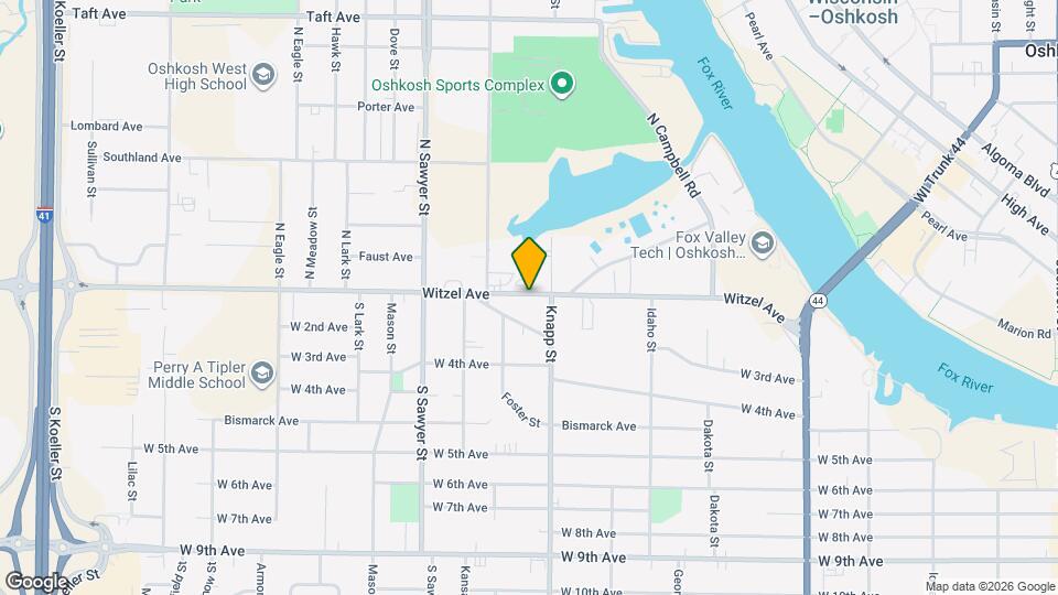 1019 Witzel Ave Map and Location Details