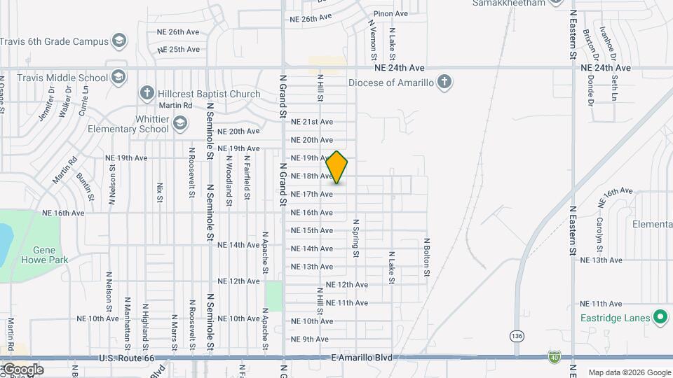 3811 NE 17th Ave Map and Location Details