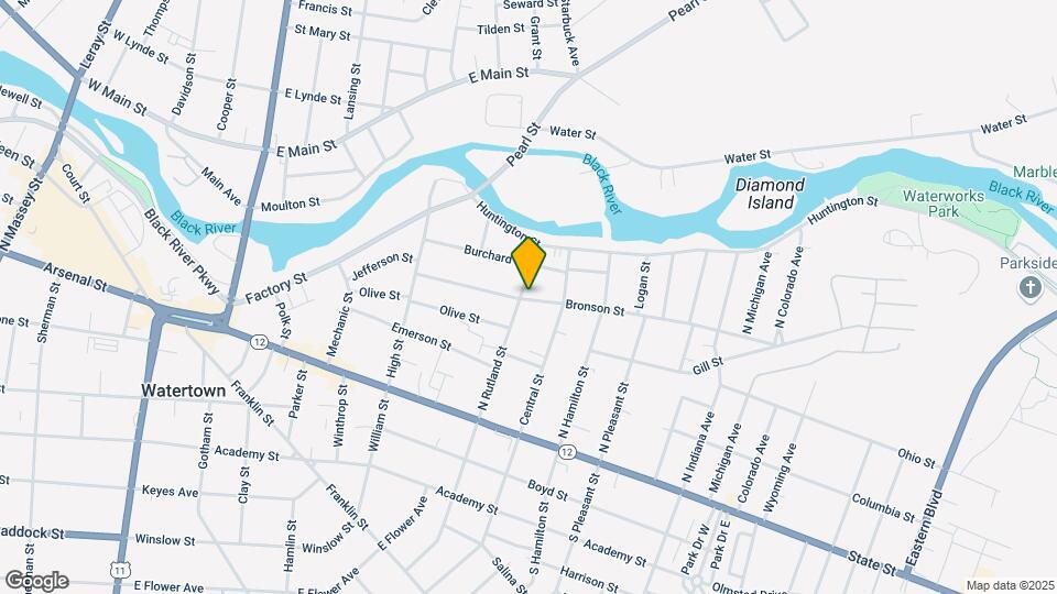 302 N Rutland St Map and Location Details