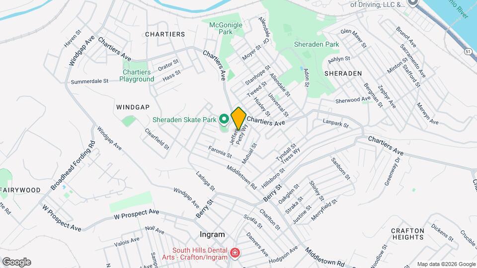 1335 Jeffers St Map and Location Details