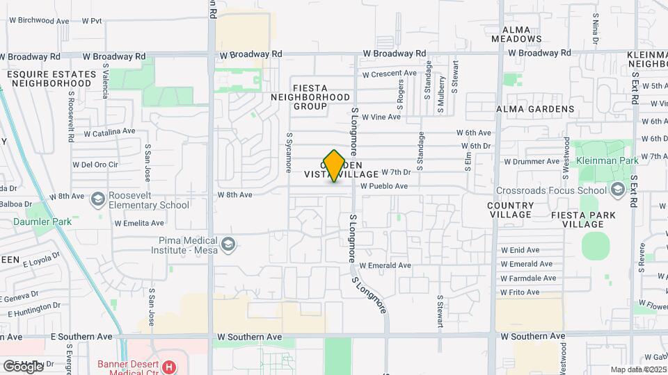 1647 W Pueblo Ave Map and Location Details