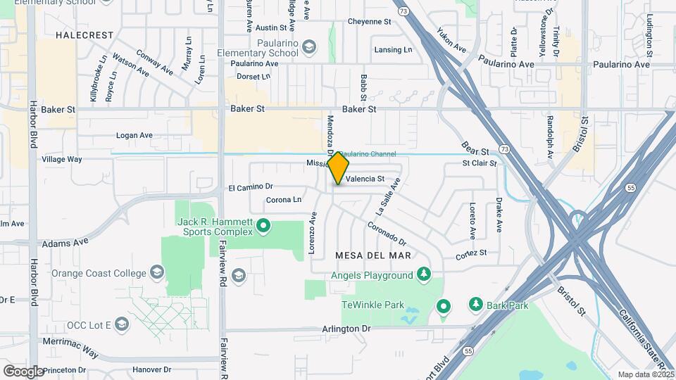 1046 El Camino Dr Map and Location Details