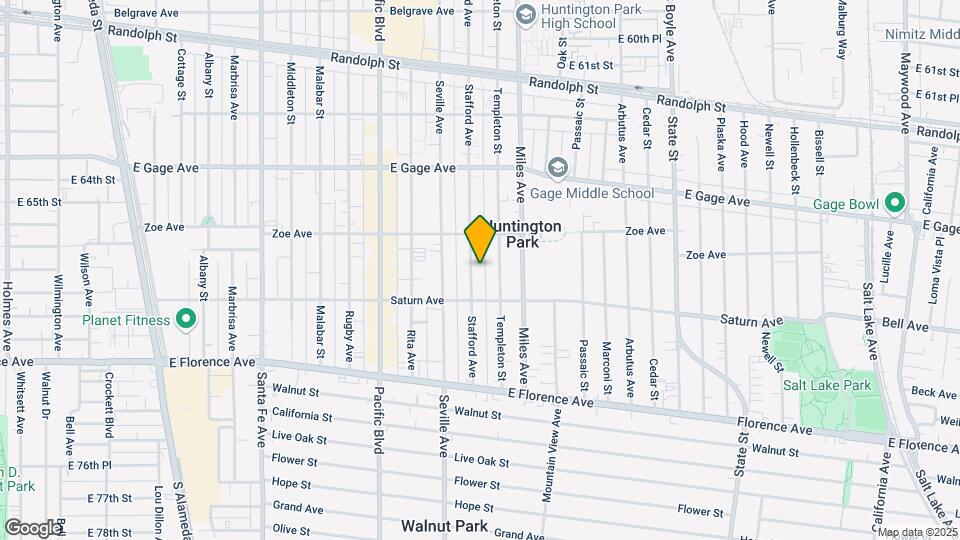 6722 Stafford Ave Mapa y Detalles de la Ubicación