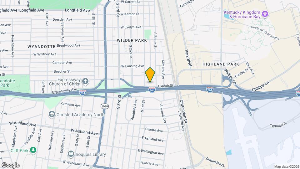 107 E Adair St Map and Location Details