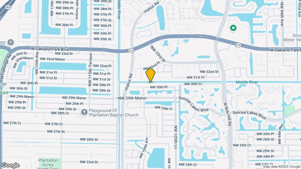 10849 NW 30th Pl Map and Location Details