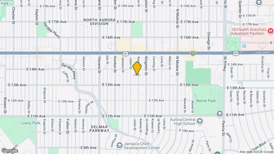 1349 Kenton St Map and Location Details