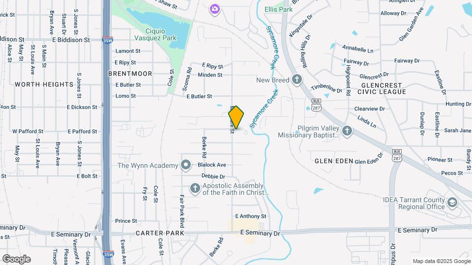 1304 Meriwether Ave Map and Location Details