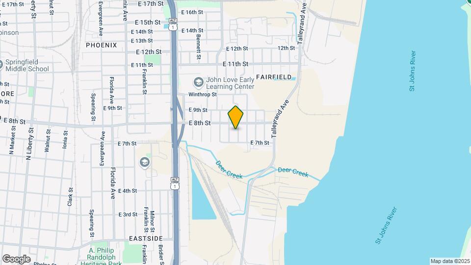 1734 Brackland St Map and Location Details