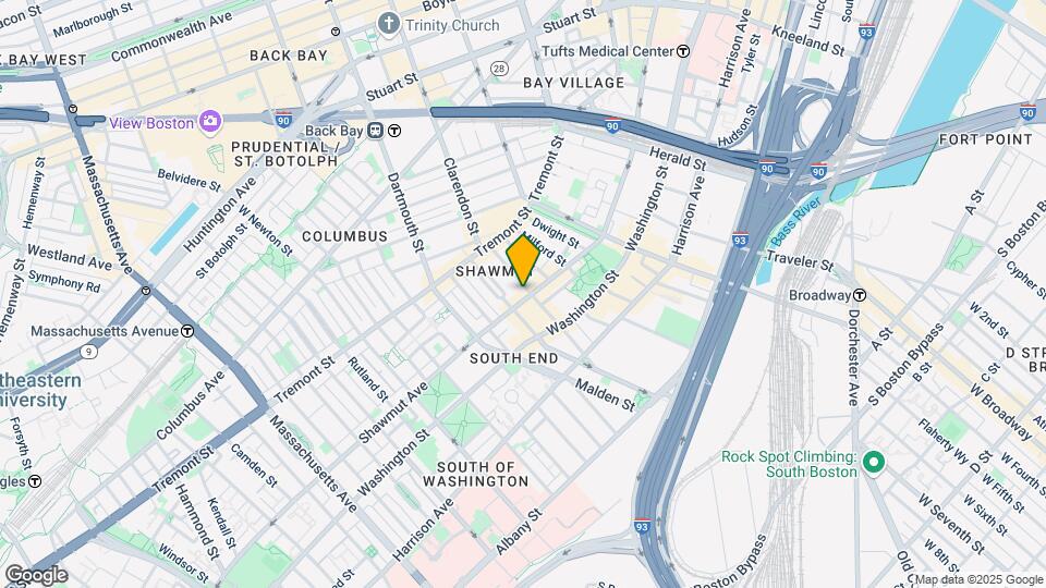 68 Waltham St, Unit 1 Map and Location Details