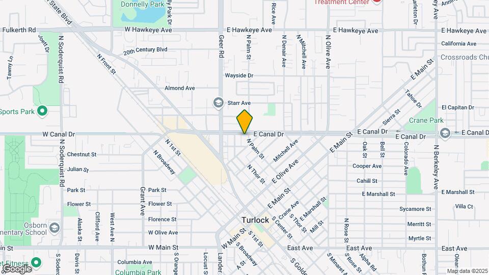 512 N Palm St Map and Location Details