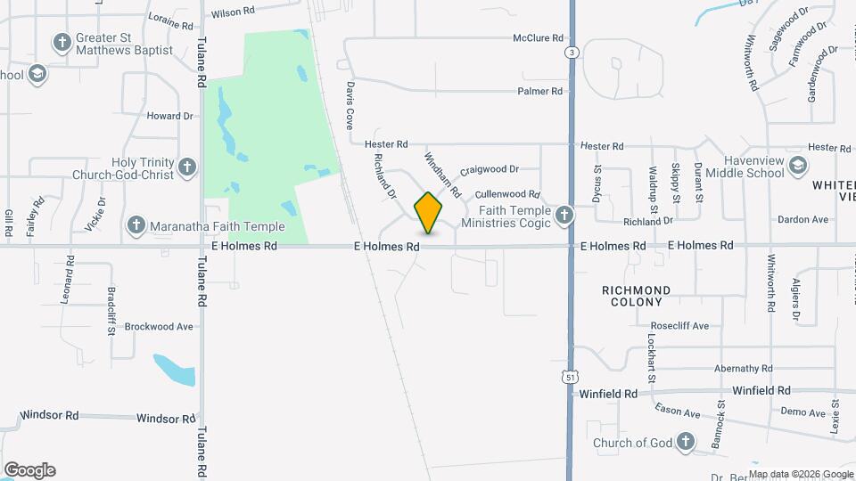 954 E Holmes Rd Map and Location Details