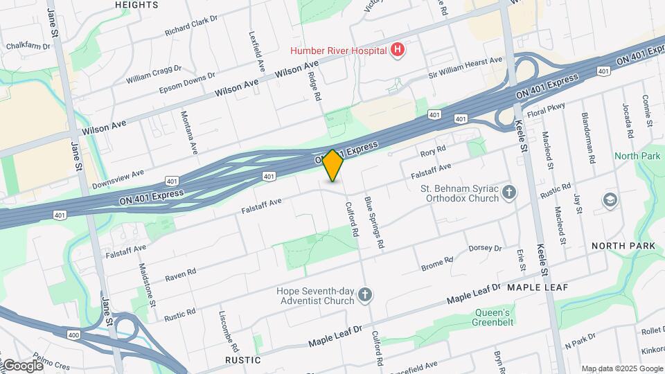 190 Falstaff Ave Map and Location Details