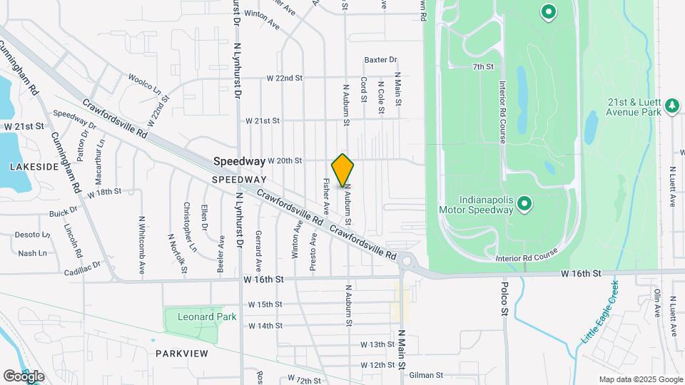 1834 N Auburn St Map and Location Details