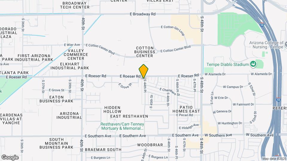 5214 S 44th Pl Map and Location Details