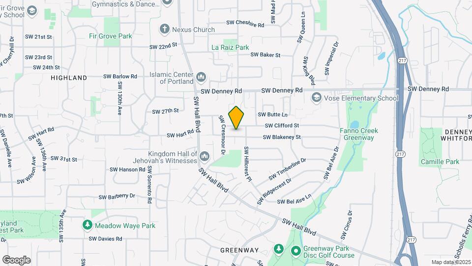 11975 SW Blakeney St Map and Location Details