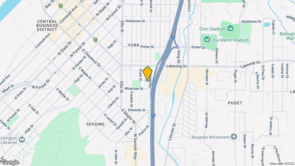 1215 Humboldt St Map and Location Details