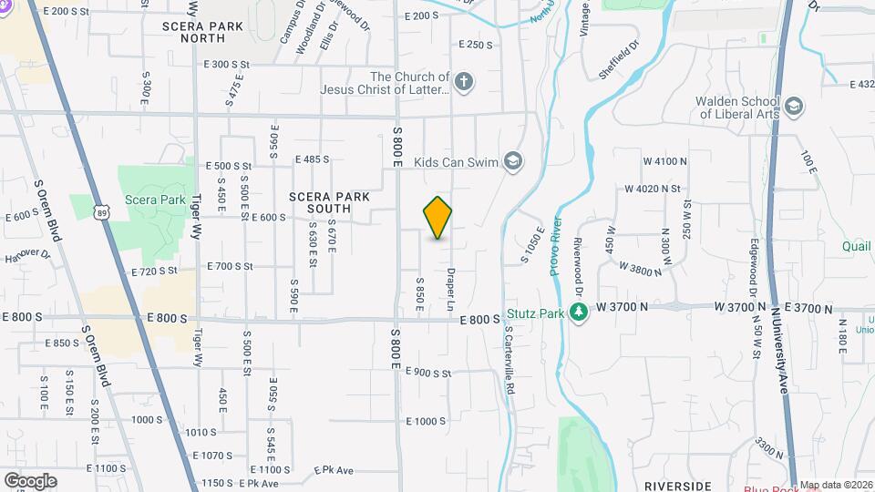664 S 900 E St Map and Location Details