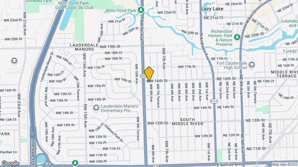 1539 NW 8th Ave Map and Location Details