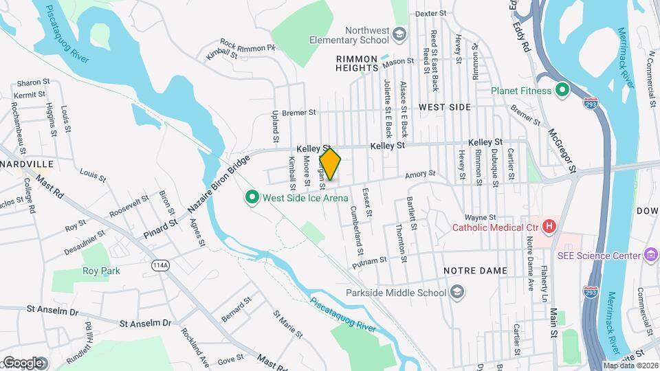 591 Amory St, Unit 2 Map and Location Details