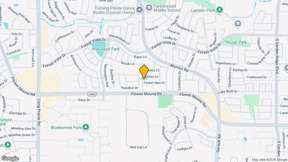 1740 Forest Glen Dr Map and Location Details