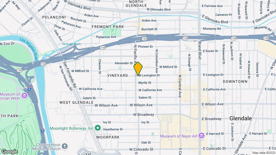 464 W Lexington Dr Map and Location Details