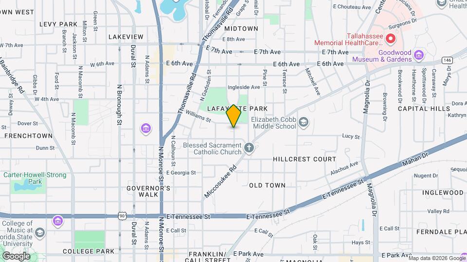 817 Edgewood St Map and Location Details