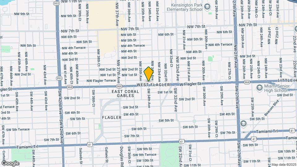 3425 W Flagler St Map and Location Details