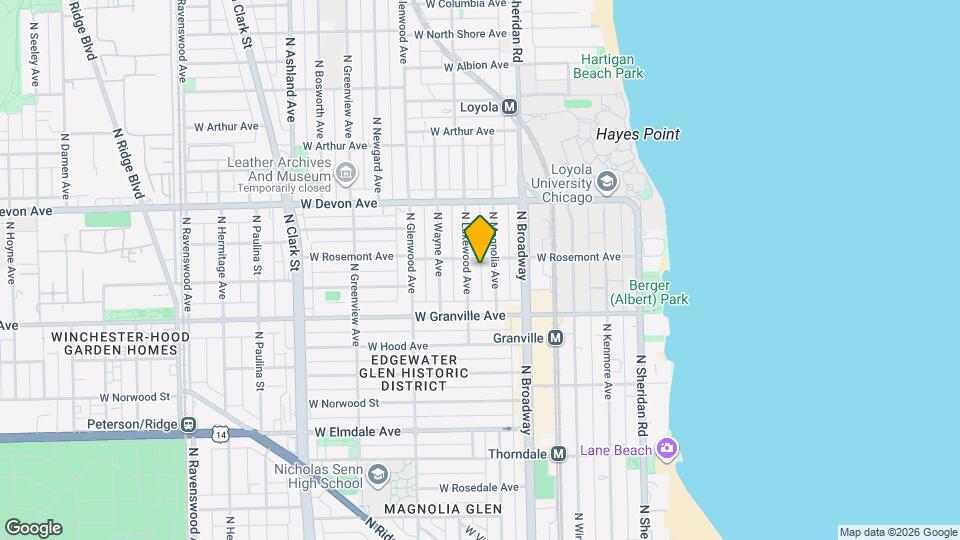 1251 W Rosemont Ave, Unit 6257-1 Map and Location Details