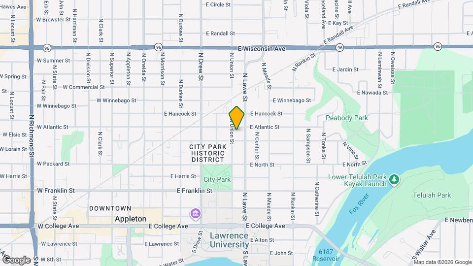 614 N Union St Map and Location Details