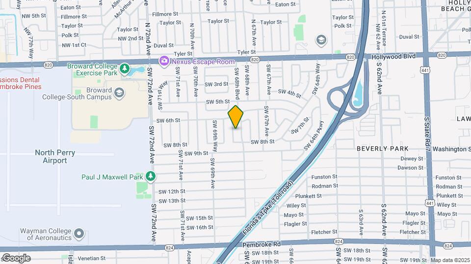 701 SW 68th Terrace Map and Location Details