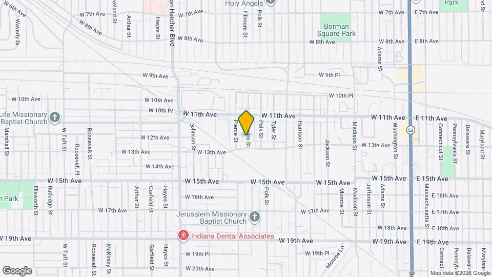 1168 Fillmore St Map and Location Details