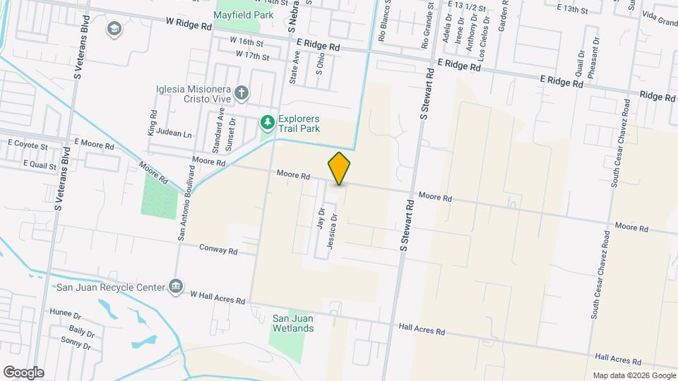 313 E Moore Rd Map and Location Details