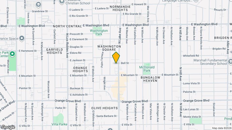 999 N Lake Ave Map and Location Details