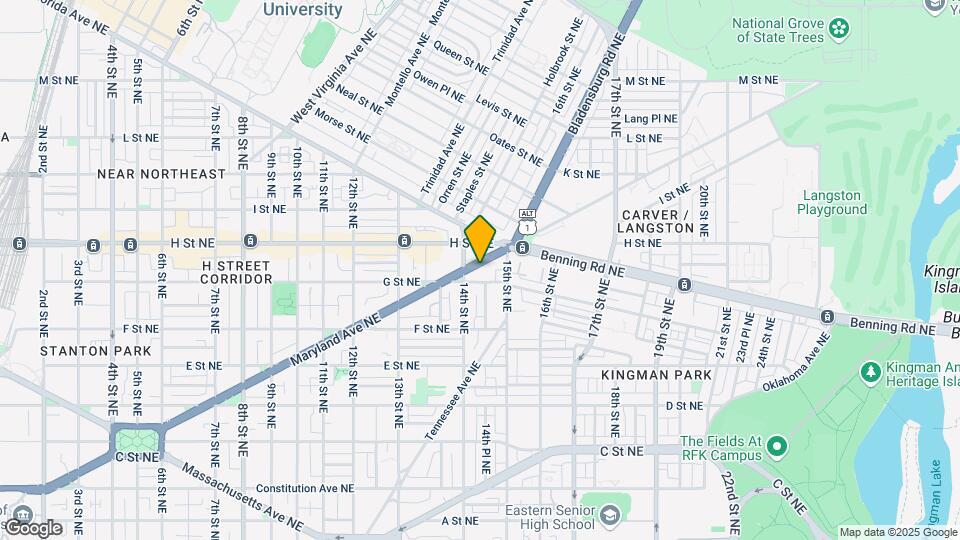1417 Maryland Ave NE Map and Location Details