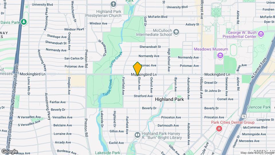 3801 Mockingbird Ln Map and Location Details