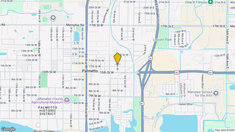 400 11th St W, Unit Apartment in Palmetto Map and Location Details