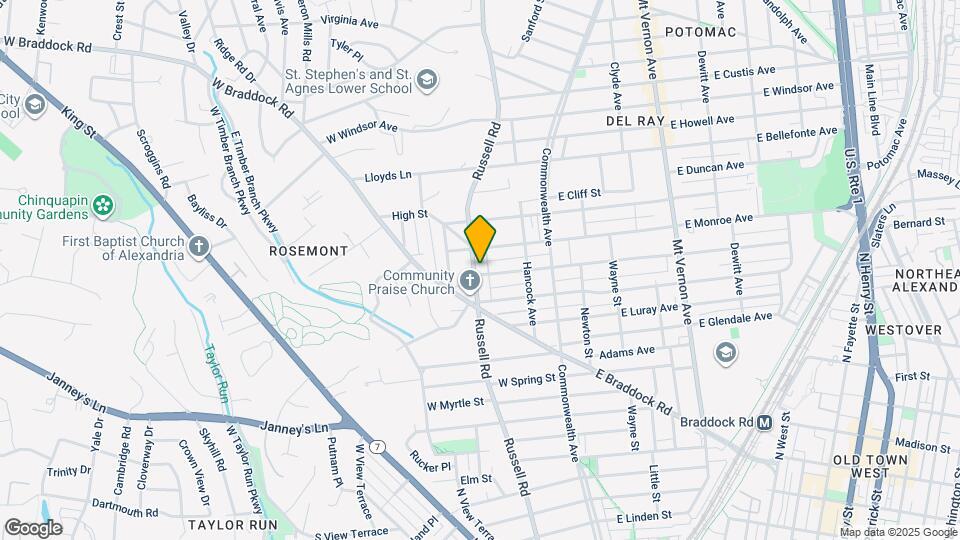 1503 Russell Rd Map and Location Details