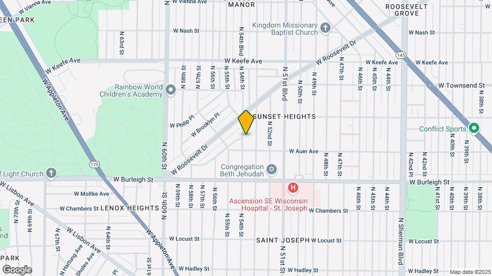 3232 N 54th St Map and Location Details