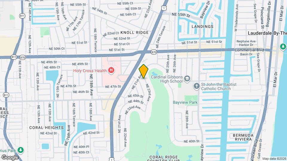 4755 NE 23rd Ave Map and Location Details