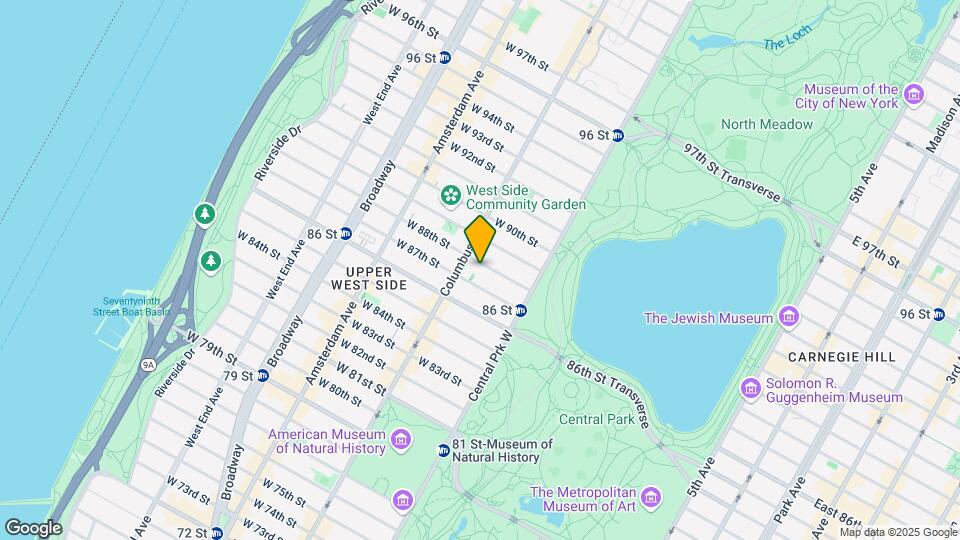 56 W 88th St Map and Location Details