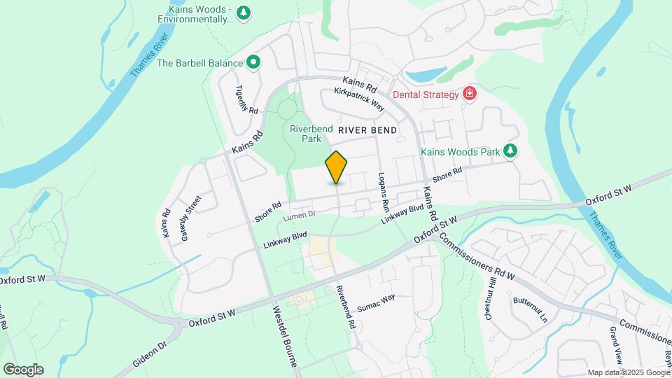 1236 Riverbend Rd Map and Location Details