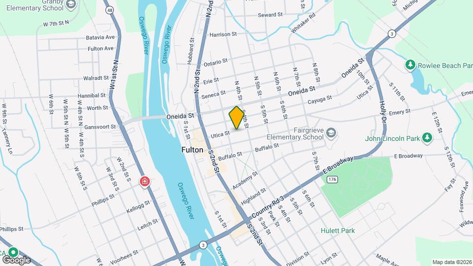 312 Utica St, Unit Lower Map and Location Details