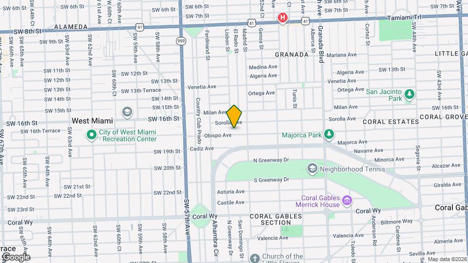 1329 Obispo Ave Map and Location Details