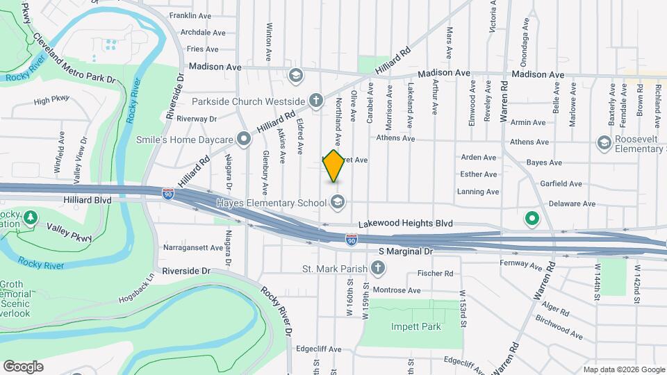 2246 Northland Ave Map and Location Details