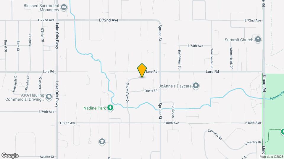 7621 Snow View Dr Map and Location Details