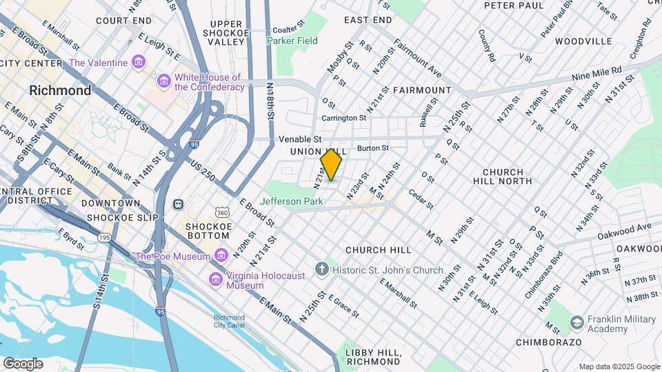 2114 E Leigh St Map and Location Details