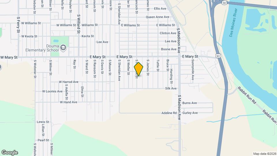 1022 S Hancock St Map and Location Details