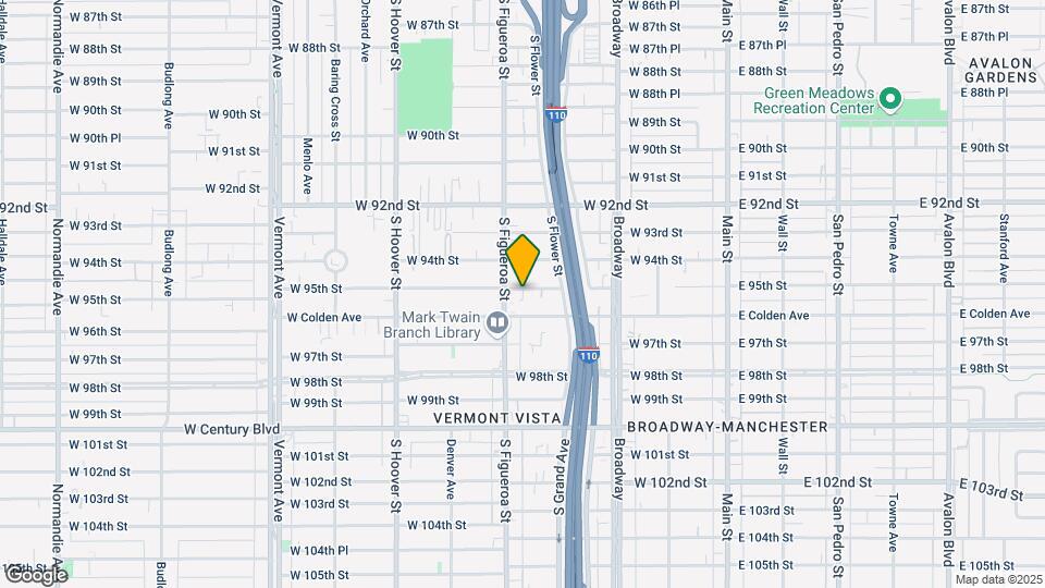 436 W 95th St Map and Location Details