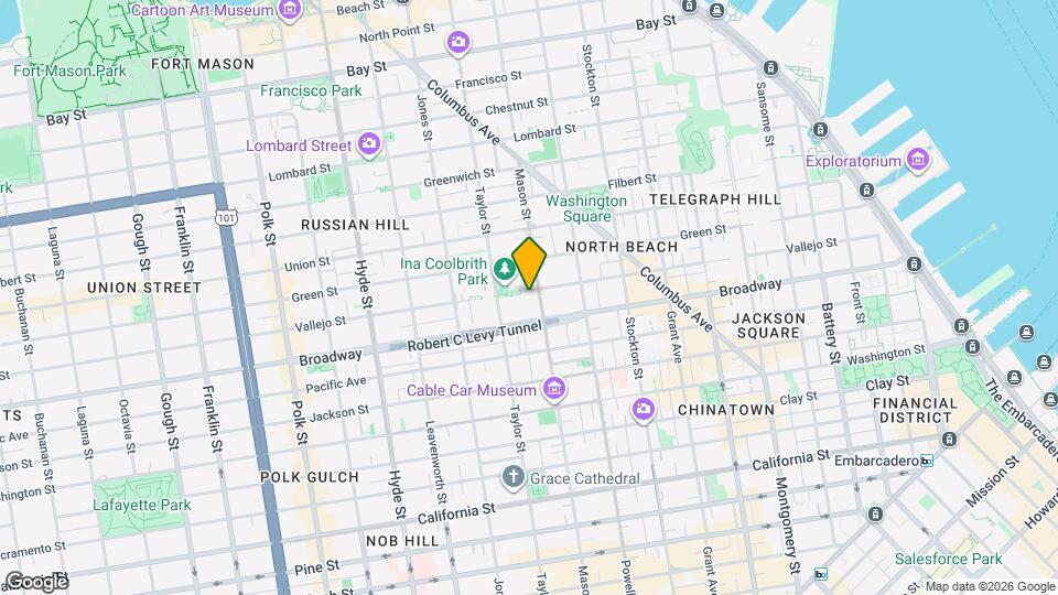 919 Vallejo St Map and Location Details